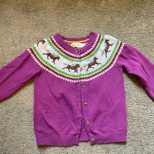 Mini Boden pony cardigan